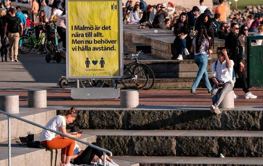 La Svezia registra il minor numero di casi giornalieri di COVID19 da marzo