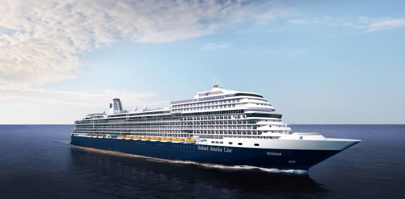 Cinque navi di Holland America Line salperanno per l’Europa nel 2021