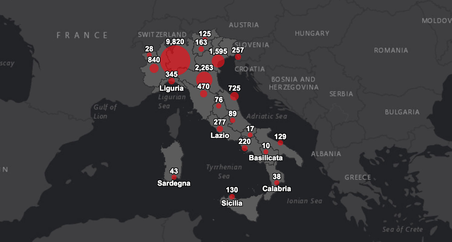 Coronavirus 2019 (COVID-19) – situazione aggiornata Italia – 13 marzo 2020