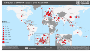 Coronavirus 2019 (COVID-19) – aggiornamento globale – 13 marzo 2020