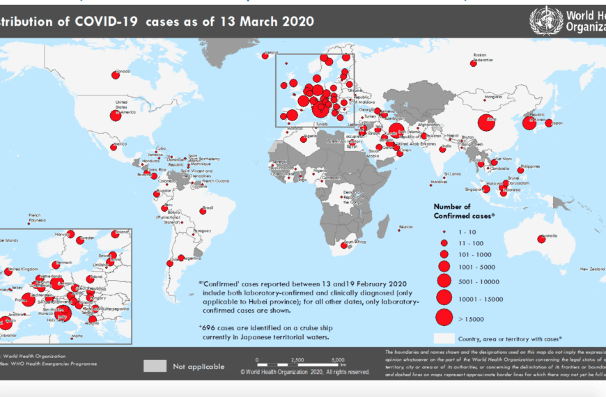 Coronavirus 2019 (COVID-19) – aggiornamento globale – 14 marzo 2020