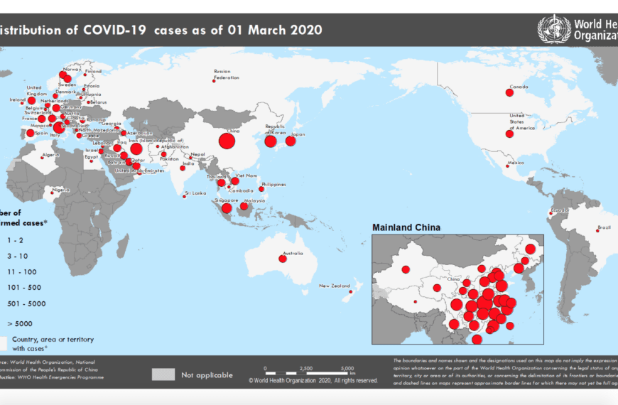 Coronavirus 2019 (COVID-19) – aggiornamento globale – 01 marzo 2020